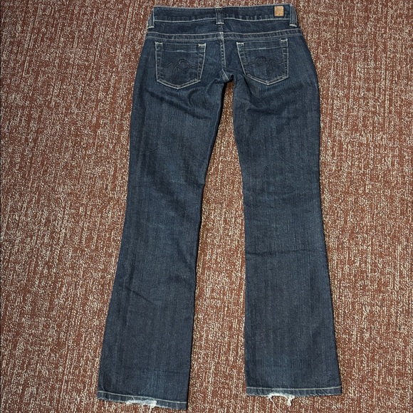 Guess vintage daredevil boot low rise dark wash denim women’s 26 - Picture 3 of 16